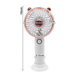 Mini Ventilador Orejas Recargable Portátil Mano y Mesa MLS60