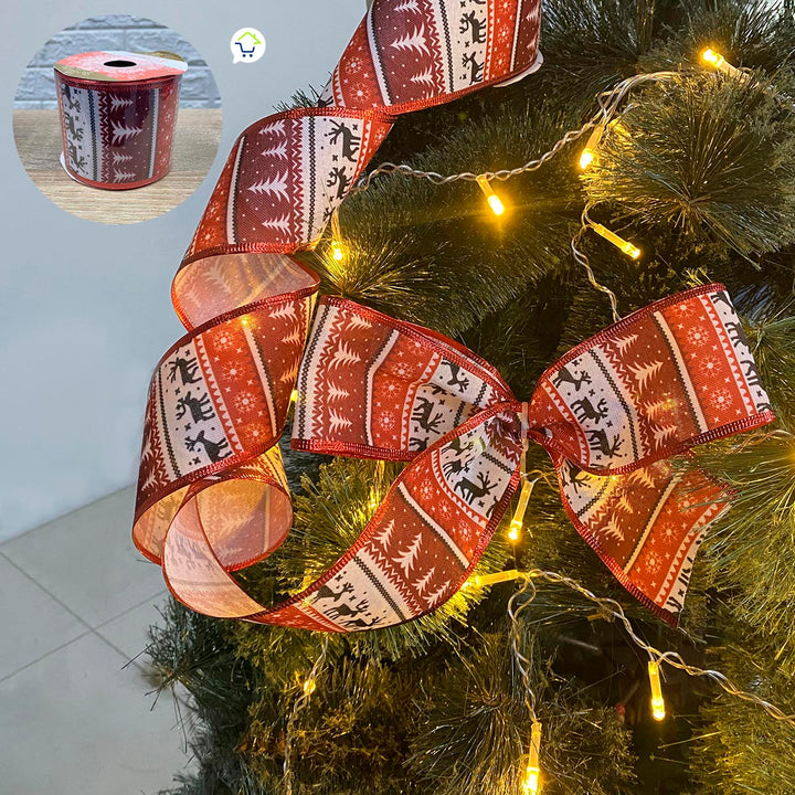 Cintas Decorativa Navideña Figuras x4 Rollos 9.15M CH23-2F