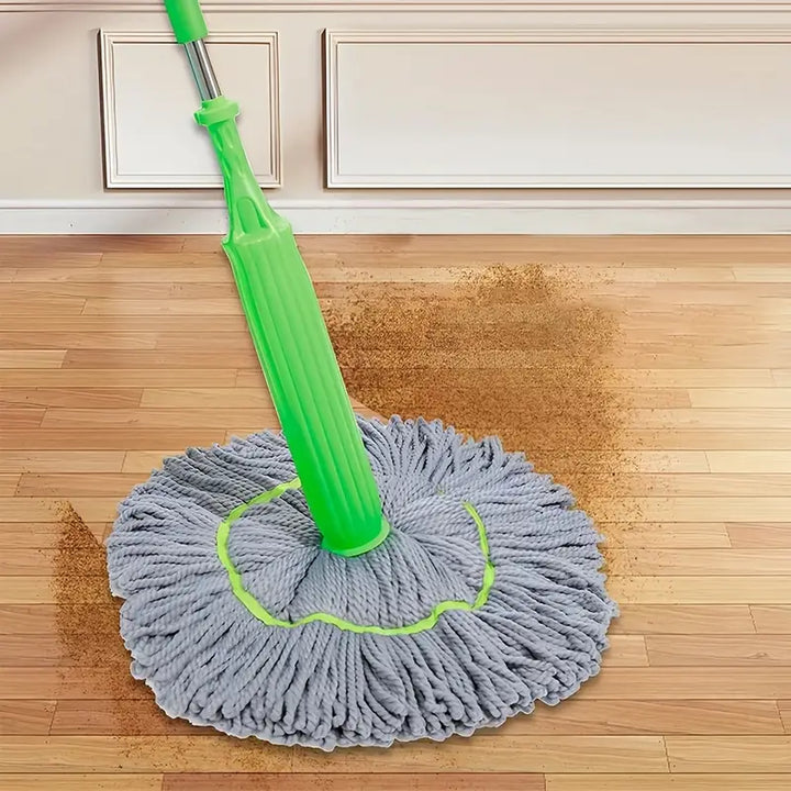 2 en 1 Mopa Giratoria - Secado Rápido y Sin Manos, Cubo de Doble Uso con Diseño Ahorrador de Espacio para Baño, Cocina, Sala o Dormitorio - Ideal para Suelos de Madera, Azulejos y Alfombras