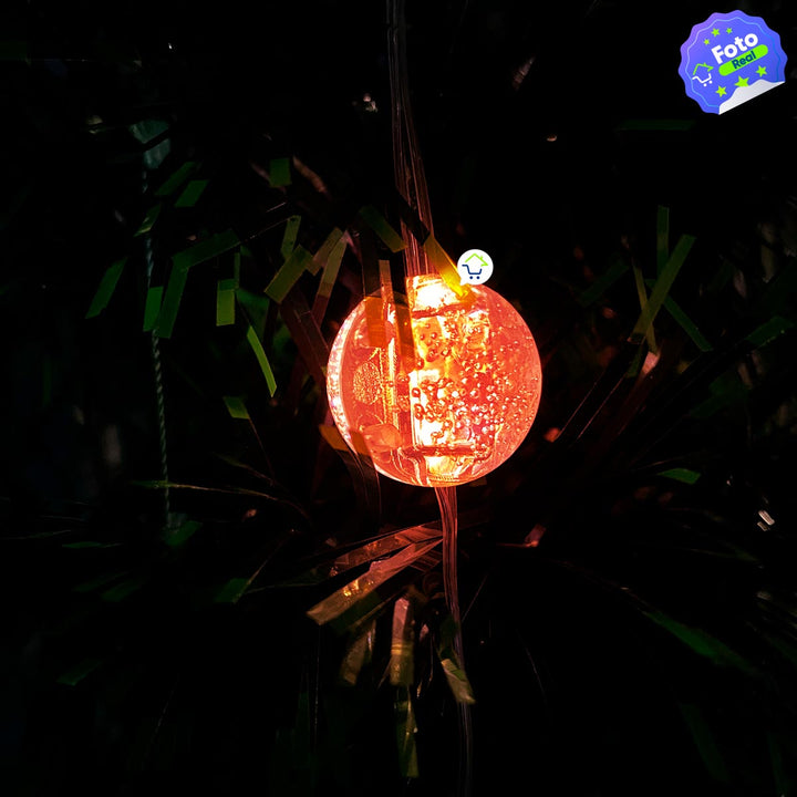 Cortina Esferas Navidad 2.8 x 1.9 m 120 LED Cristal Luces Decorativas 1815A