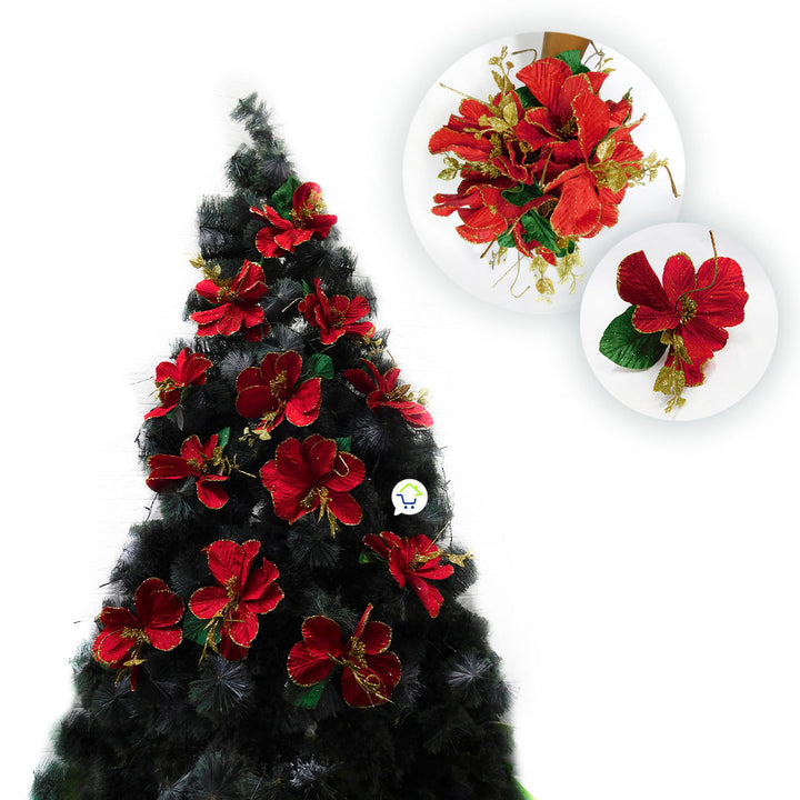Flores Artificiales Para Árbol X12 Decoración Navidad 049