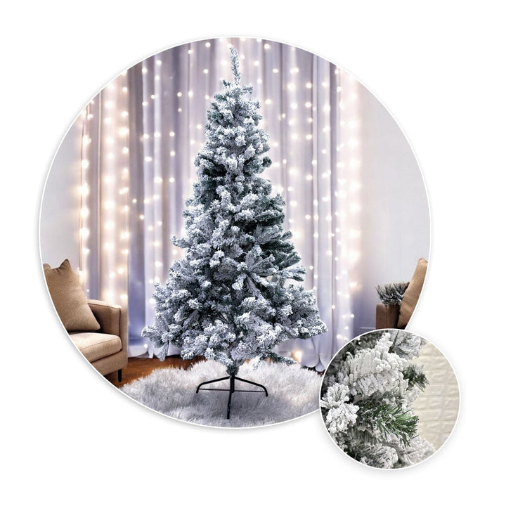 Árbol Navidad Efecto Nevado 1.80m 370 Ramas ANTYU1-180SNOW