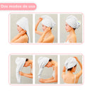 Toalla Para Cabello Microfibra Turbante Secado Pelo T0PC01