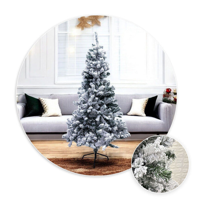 Árbol Navidad Efecto Nevado 1.20m 200 Ramas ANTYU1-120SNOW