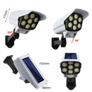Lámpara Led Panel Solar Y Sensor De Movimiento Tipo Cámara