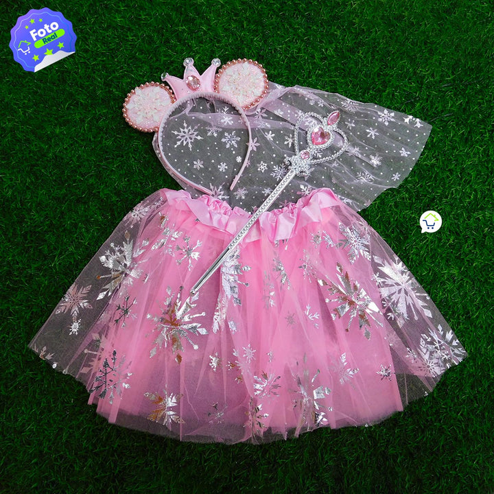 Disfraz Princesa Helada Accesorios Halloween Niñas Fiesta de Disfraces OF-701