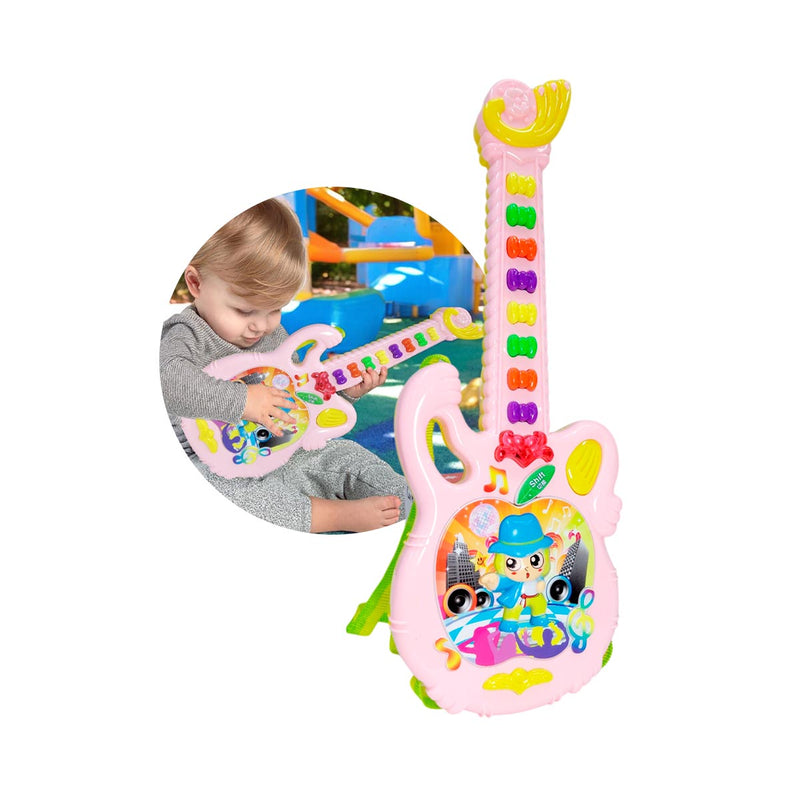 Guitarra De Juguete Luces y Sonido Niños AJ078