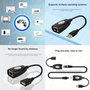 Adaptador de Extensión Ethernet Mini USB RJ45 de Alta Calidad, Extensor USB a RJ45 con Conector para Cable Cat5/Cat5e/Cat6/Cat7/Cat8, Soporta Longitudes Hasta 50m para Cables de Red Local