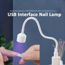 Secador de uñas LED mini con alimentación USB - Cuidado rápido y seguro de gel polishes, diseño compacto plegable para manicura y pedicura, no necesita batería, regalo portátil para mujeres y hombres, esenciales para la manicura, herramienta de belleza e