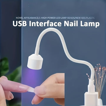 Secador de uñas LED mini con alimentación USB - Cuidado rápido y seguro de gel polishes, diseño compacto plegable para manicura y pedicura, no necesita batería, regalo portátil para mujeres y hombres, esenciales para la manicura, herramienta de belleza e