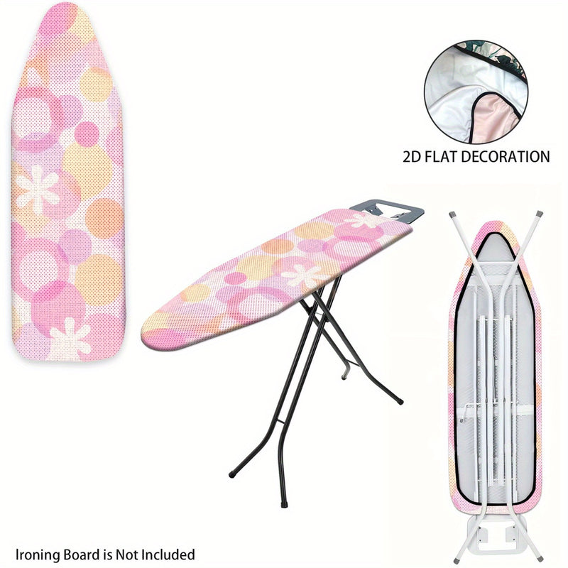Fundas para Tabla de Planchar Resistentes con Superficie Antideslizante - Protector de Tamaño Completo, Lavable a Máquina, Apta para Mesas de Planchar Estándar (Tabla No Incluida) - Decoración para Lavandería en Rosa/Beige/Gris/Azul/Rojo//Blanco - Acceso