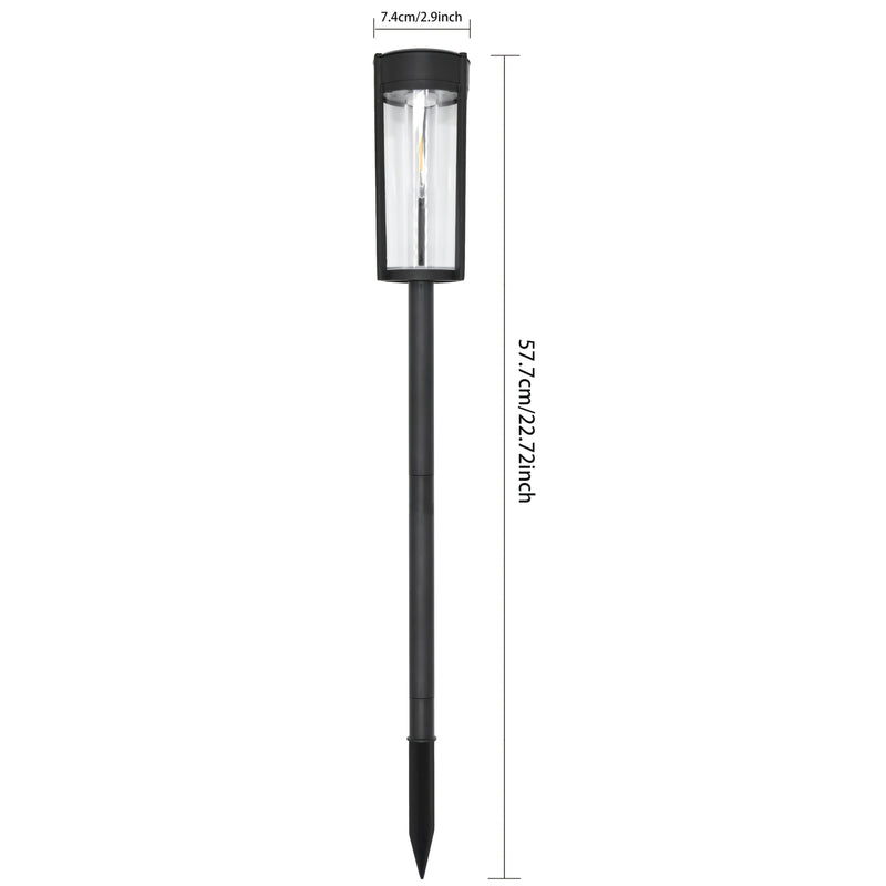 Luces solares para exteriores LED, lámpara de filamento redonda, adecuadas para patio, jardín, sendero, iluminación de paisaje, luces decorativas, luces de césped, luces con enchufe, decoraciones de Halloween, Navidad y fiestas 2/4/6 piezas