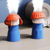 1pc Limpiador de Microondas "Mamá Enfadada" - Diseño Divertido (Expresión Enojada), Absorbente Potente de Grasa y Olores, No Tóxico, Compacto para Espacios Pequeños - Seguro para Microondas, Hornos, Refrigeradores - Ayudante de Limpieza en la Cocina