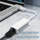 Adaptador Ethernet LAN USB 2.0 portátil con velocidad de 100 Mbit/s, función plug and play y sin necesidad de controladores