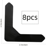 4/8/16/32pcs Pegatinas Antideslizantes Lavables para Alfombras, Almohadillas para Alfombras, Cinta Antideslizante para Alfombras, Agarraderas para Esquinas de Alfombras, Adecuado para Suelos de Madera/Azulejos/Almohadillas/Mantener la Área de la Alfombra