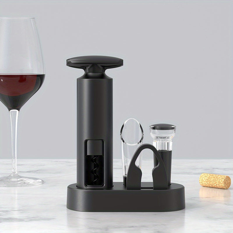 Juego de Abrebotellas con Bomba Autoextraíble y Cortador de Papel para Fiestas, Accesorios de Cocina para Amantes del Vino
