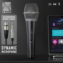 Micrófono Dinámico Portátil Profesional AmaceX GM58 con Interruptor de Encendido/Apagado, Cable de 5.0 metros - Ideal para Karaoke, Actuaciones en Vivo y Discursos