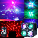 1PC Bola mágica de luz disco RGB con carcasa metálica, karaoke estroboscópico controlado por voz para DJ, entretenimiento interior, adecuada para iluminación de escenario, decoración de Navidad y regreso a clases [con control remoto, sin batería]