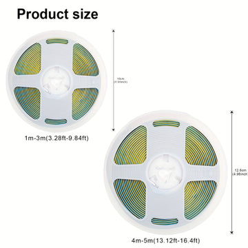 Listones de Luces LED COB Flexibles, 12V Alta Luminosidad (40W), Blanco Natural/Cálido/Frío - Rollo de 1m-5m para Decoración del Hogar DIY, Cocina, Garaje, Paredes de TV y Proyectos de Neón
