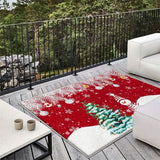 Alfombra de Lujo Seven Deer para Exterior/Interior - Alfombrilla Antideslizante Lavable a Máquina 853gsm, Ideal para Patio, Sala o Camping (Más de 1.8m) - Fácil Limpieza, Textura Suave y Diseño Geométrico, Decoración Versátil para el Hogar