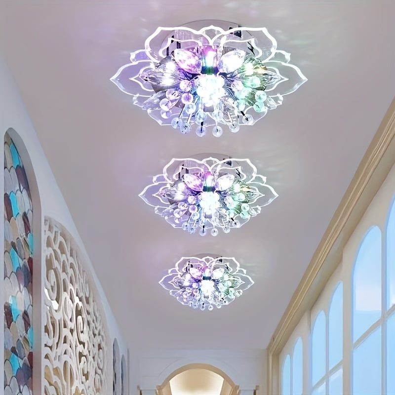 1pc Luces de Techo LED Pétalos Modernas - Fijación Desmontable para Techo, 85V-265V Cableada, para Pasillo, Pasillo, Escalera, Villa, Galería Cocina Bar Café Iluminación Elegante