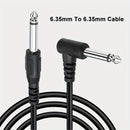 I-zclive, Cable de audio de 90 grados de 6.5 mm, de 6.35 mm de cobre libre de oxígeno, Línea de reducción de ruido de codo recto de 6.35, Conector de metal aplicable para computadora, Eid Al-Adha Mubarak