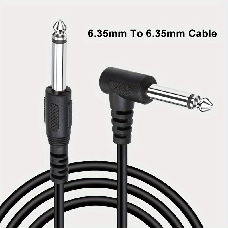 I-zclive, Cable de audio de 90 grados de 6.5 mm, de 6.35 mm de cobre libre de oxígeno, Línea de reducción de ruido de codo recto de 6.35, Conector de metal aplicable para computadora, Eid Al-Adha Mubarak