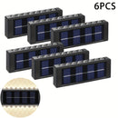 6 luces solares con 16 LED, luces solares para exteriores, decoración de jardín, calle y paisaje, luces solares para pared de balcón, fáciles de instalar en exteriores, ideales para jardines, entradas de autos, garajes, etc