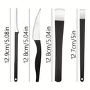 Juego de Cuchillos para Pedicura Negros, Herramientas de Acero Inoxidable para el Cuidado del Pie, Kit de Eliminación de Callosidades