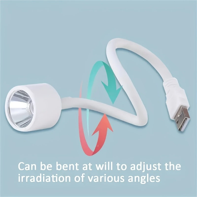 Linterna USB para Uñas - Secador de Gel Rápido con Alimentación USB, Lámpara Compacta para Manicura/Pedicura sin Adaptador/Batería Necesaria, Luz Portátil para Cuidado de Uñas, Regalo Ideal para Artistas y Clientes, Diseño Elegante y Duradero, Herramient