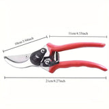 Tijeras de poda profesionales de acero al carbono de 8,5 pulgadas, tijeras de poda de mano de alta resistencia, herramientas de tijeras de jardinería, operación manual moderna, no requiere electricidad