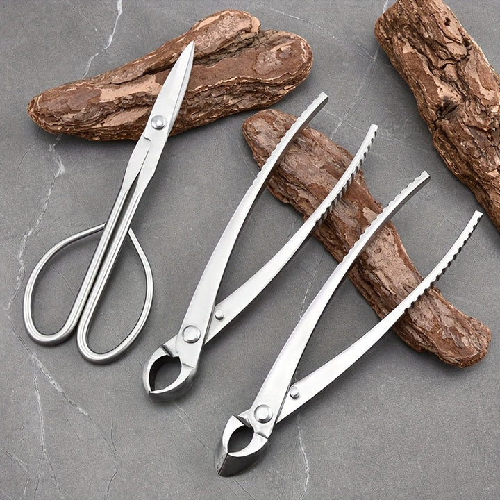 Tijeras de Poda Profesional para Bonsái - Tijeras de Jardín Ergonómicas de Acero Inoxidable para Recortar con Precisión Raíces y Ramas, Ideales para Plantas en Macetas