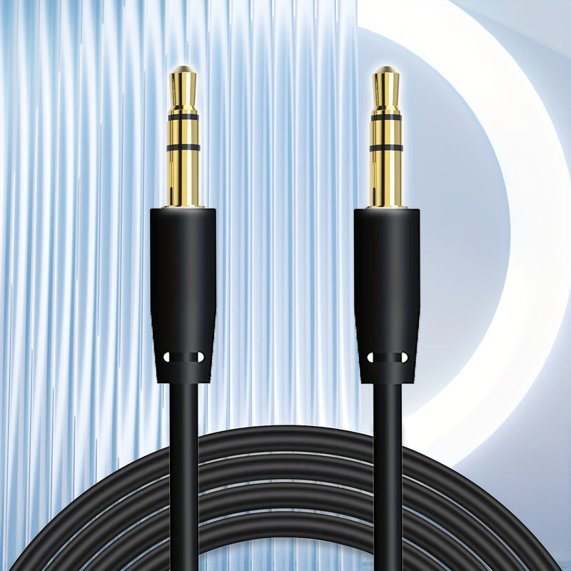 3.5mm Macho A Macho Cable De Audio Para Coche Computadora Móvil Altavoz De Audio Para Coche Auriculares Montados En La Cabeza Conector De Doble Cabeza En Conexión De Grabación Salida En Cable 20cm100cm