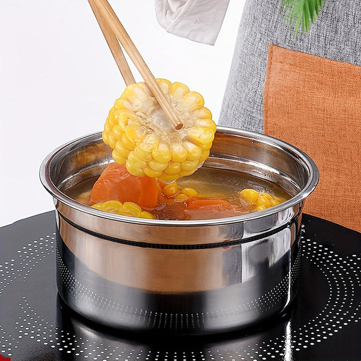 Juego de 3 Recipientes para Alimentos de Acero Inoxidable, Tazón Hermético con Tapa, Caja Redonda para Preparación de Comidas, Contenedor Sellado para Horno y Congelador, Reutilizable, Ideal para Loncheras y Meriendas en Casa