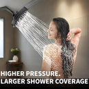 Juego de Ducha de Alta Presión con 5 Configuraciones y Soporte Ajustable - Montaje en Pared, Acabado Pulido, Cobertura Completa del Cuerpo, Fácil Instalación, Accesorios de Baño de Lujo