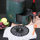 Sartén de repuesto para freidora de aire, apta para freidoras de aire de 3,7 QT, sartén antiadherente de 5 QT con parachoques de goma y cepillo de silicona
