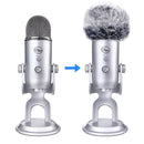 Funda para Micrófono Xuanfengxia Snow Monster Blue Yeti Pro - Lana de Peluche, Esponja a Prueba de Viento y Rocío, Diseño de Bola de Pelo Gris Suave para Reducción de Ruido y Protección contra Rocío, Equipo de Estudio | Funda de Micrófono de Peluche | Fu