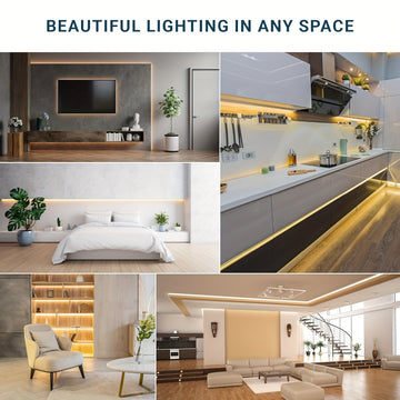 1 Tira de luz LED 5V de 1-5M (3.28Ft - 16.4Ft) Tira de luz flexible de luz natural/blanca cálida/fría, autoadhesiva, segura y duradera, tira de luz LED flexible de baja tensión para decoración de habitación y fiesta en casa