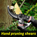 Tijeras de Poda Ergonómicas de Acero SK5 - Ligeros, Afilados para Recortar Ramas y Flores, Mango Antideslizante, Ideales para Jardines y Huertos Domésticos
