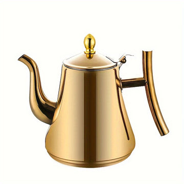 1pc Cafetera de Acero Inoxidable con Infusor Desmontable - Capacidad de 1L/1.5L/2L, Tetera de Té Resistente al Calor para Uso en Casa y Restaurante - Juego de Té de Acero Inoxidable 304 con Colador de Té