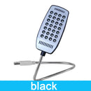 Lámpara nocturna USB con 28 LED súper brillantes, interruptor, portátil, para computadora y lectura