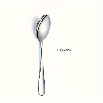 Juego de 30 Cucharas de Café Mini de Acero Inoxidable - Duraderas, Pulidas como un Espejo para Postres, Té, Helado - Ideales para Fiestas, Bodas, Uso en Cocina y Comedor