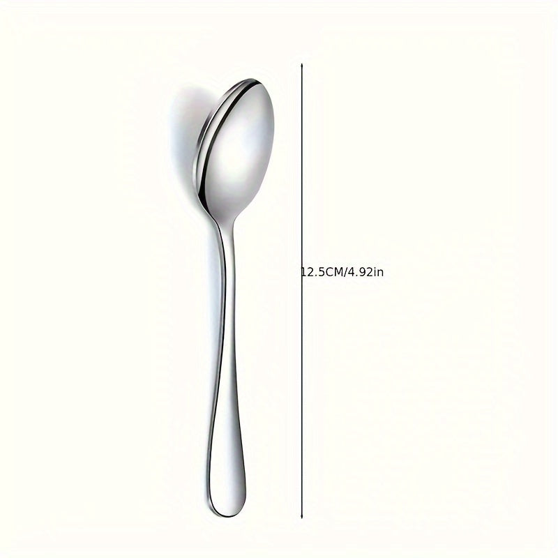 Juego de 30 Cucharas de Café Mini de Acero Inoxidable - Duraderas, Pulidas como un Espejo para Postres, Té, Helado - Ideales para Fiestas, Bodas, Uso en Cocina y Comedor
