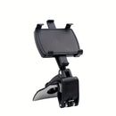 Soporte universal para teléfono de coche con tablero ABS con soporte de navegación GPS, montaje con clip para parasol para vehículo