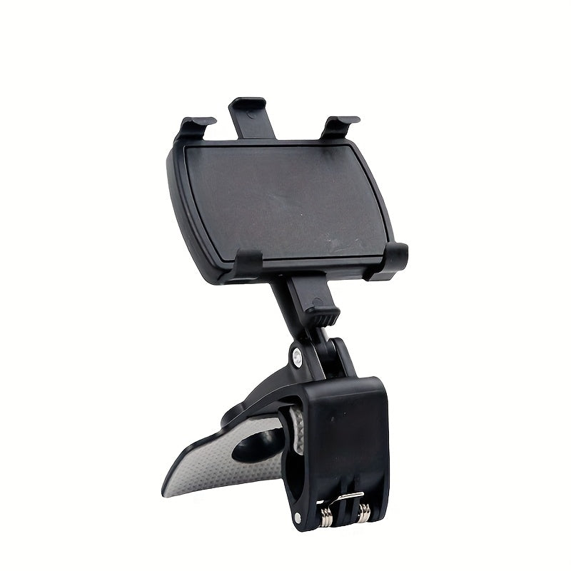 Soporte universal para teléfono de coche con tablero ABS con soporte de navegación GPS, montaje con clip para parasol para vehículo