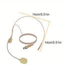 LMBGM 3Pin Mini XLR Jack Plug & Play Flexible Gooseneck Micrófono Conectado - Cancelación de Ruido, Bajo Retardo para Deportes y Grabación de Estudio, Material ABS, Diseño Compacto con Micrófono en el Bolsillo, Grabación de Estudio|Auriculares Compactos|