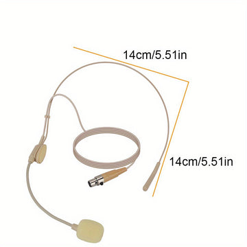 LMBGM 3Pin Mini XLR Jack Plug & Play Flexible Gooseneck Micrófono Conectado - Cancelación de Ruido, Bajo Retardo para Deportes y Grabación de Estudio, Material ABS, Diseño Compacto con Micrófono en el Bolsillo, Grabación de Estudio|Auriculares Compactos|