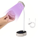 Linterna LED Recargable para Uñas, Secador de Gel Portátil Sin Cables con Batería y Giratorio 360°