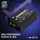 [Caja DI premium AMACEX] Caja DI de audio directo AMACEX con entradas estéreo duales 1/4 de alta impedancia, soporte para guitarras/bajos, inyección directa activa premium con salidas Thru y XLR