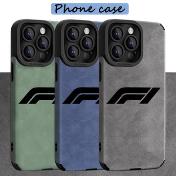 Estuche de teléfono personalizado con patrón de logo F1 negro para for iphone 16/16 Pro/16 Plus/16 Pro Max/15/15 Plus/15 Pro/15 Pro Max/14/14 Plus/14 Pro/14 Pro Max/13/13 Pro/13 Pro Max/12/12 Pro/12 Pro Max/11/11 Pro/11 Pro Max. Alto valor estético, resi